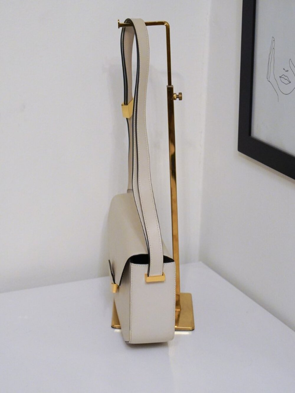 DEMELLIER MIDI LONDON IN OFF WHITE SMOOTH LEATHER (like new) - Picture 5 of 13